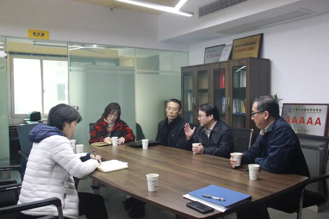 浙江省商务厅副厅长张钱江一行调研协会